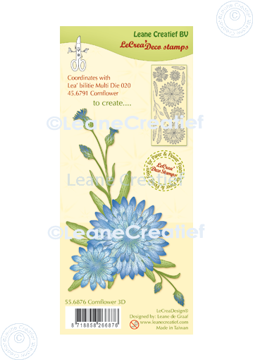 55.6876 Leane Creatief Acrylic Stamp - Cornflower 3D