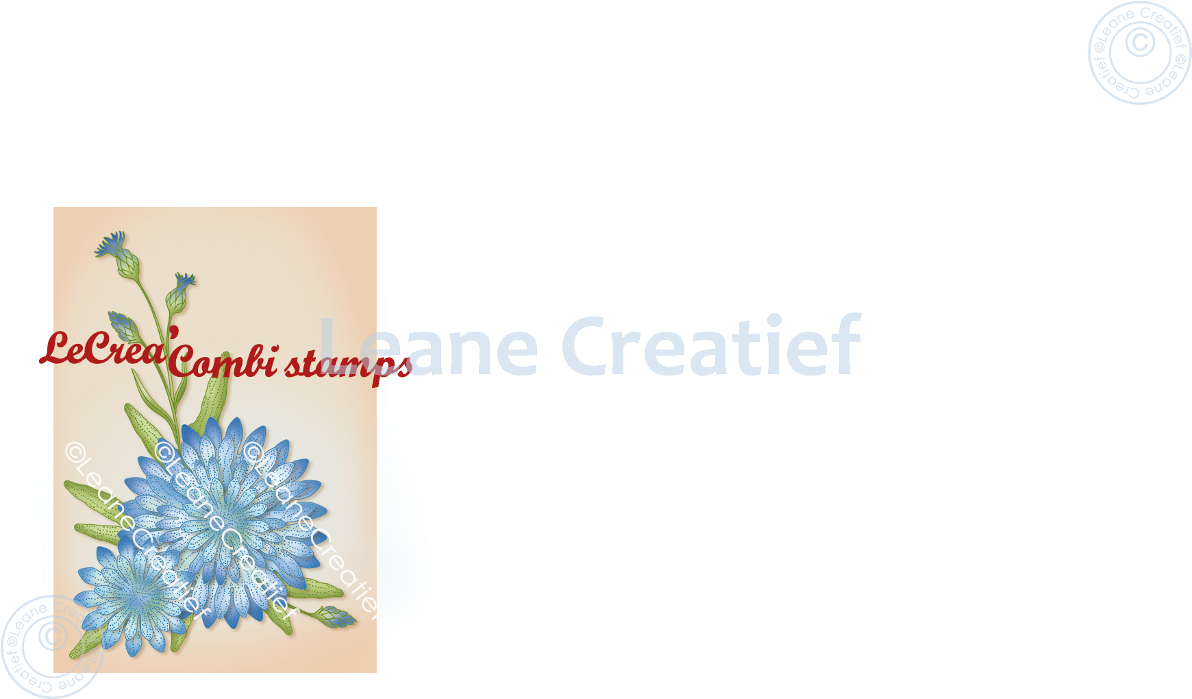 55.6876 Leane Creatief Acrylic Stamp - Cornflower 3D
