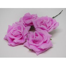 CKF-L-004 Foam Roses  4cm/4pcs -pink
