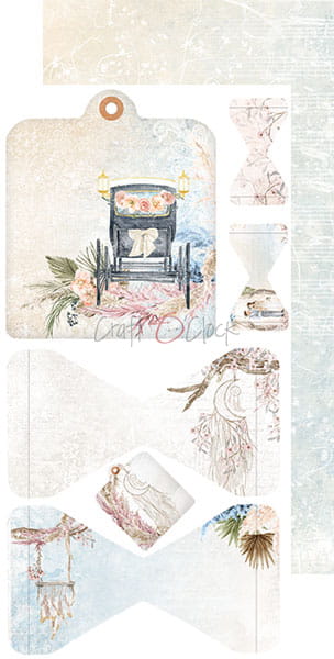 CC-JJ-F17 WEDDING DREAM - JUNK JOURNAL SET