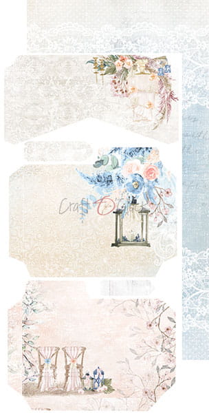 CC-JJ-F17 WEDDING DREAM - JUNK JOURNAL SET