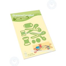 45.7200 Metal Die Leane Creatief - Needle work - scissors