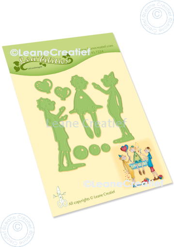 45.7224 Metal Die Leane Creatief - Clowns