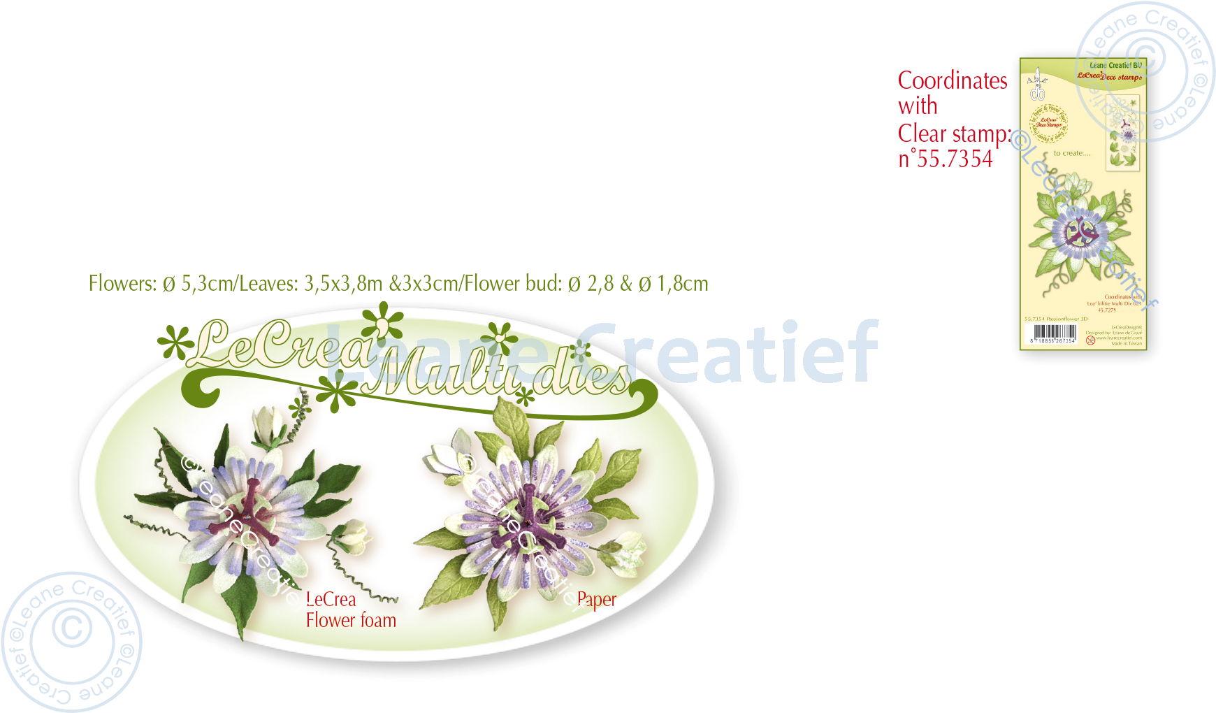 45.7279 Metal Die Leane Creatief - Multi die 21 Passion flower