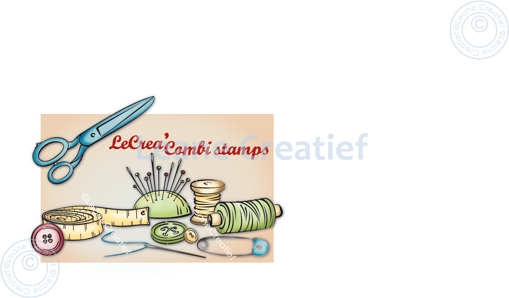 55.7286 Leane Creatief Acrylic Stamp - Sewing, knitting & crochet