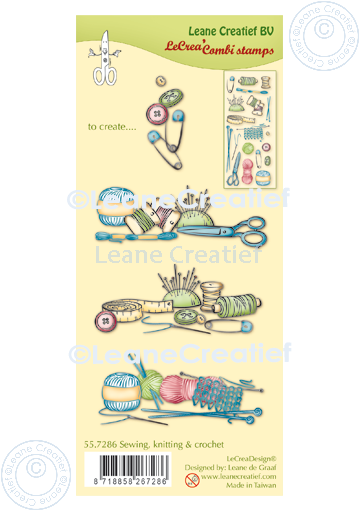 55.7286 Leane Creatief Acrylic Stamp - Sewing, knitting & crochet