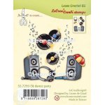 55.7293 Leane Creatief Acrylic Stamp - DJ dance party
