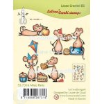 55.7316 Leane Creatief Acrylic Stamp - Mice party