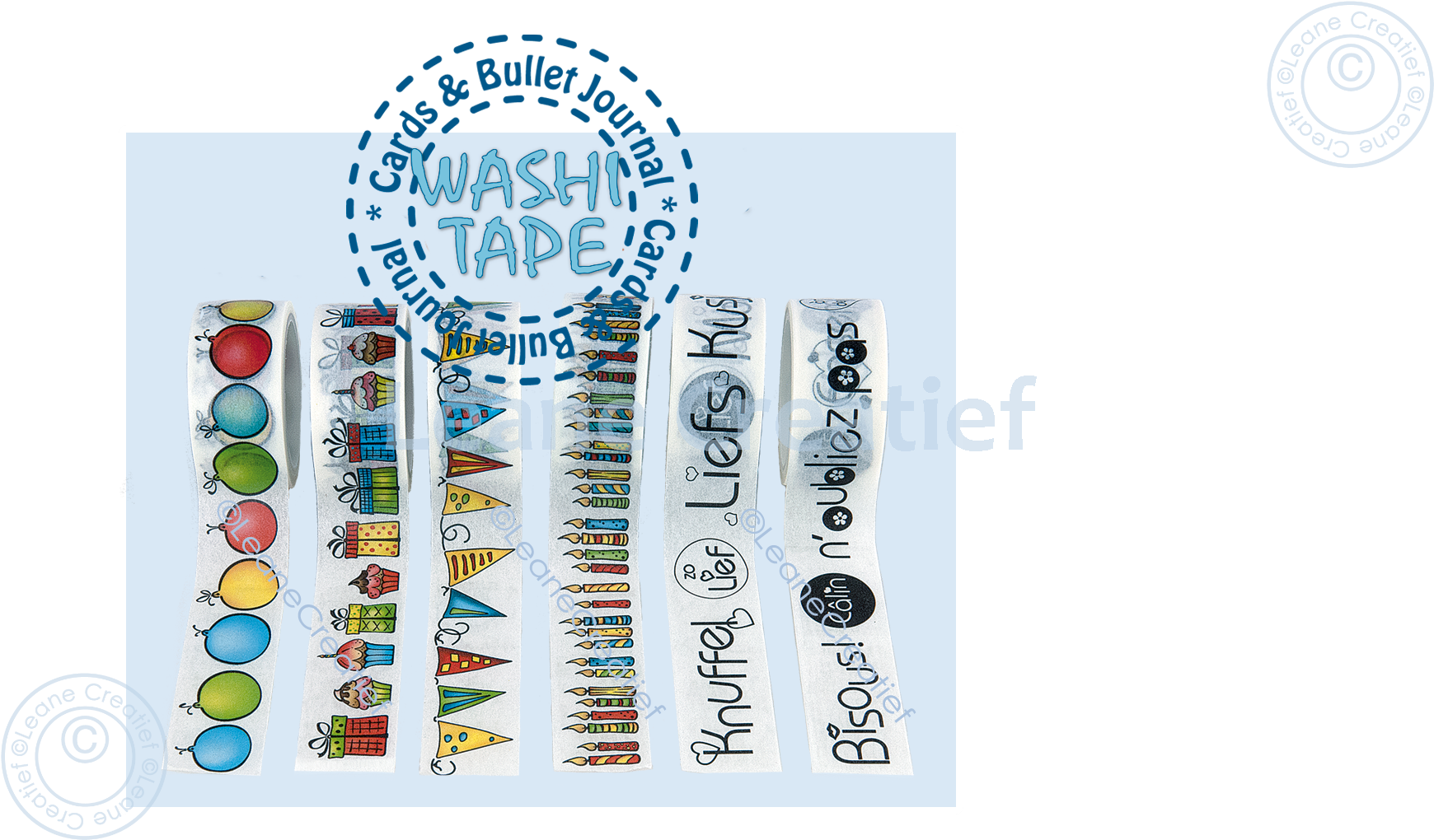 61.7132 Washi tape Present & cupcakes 20mm x 5m