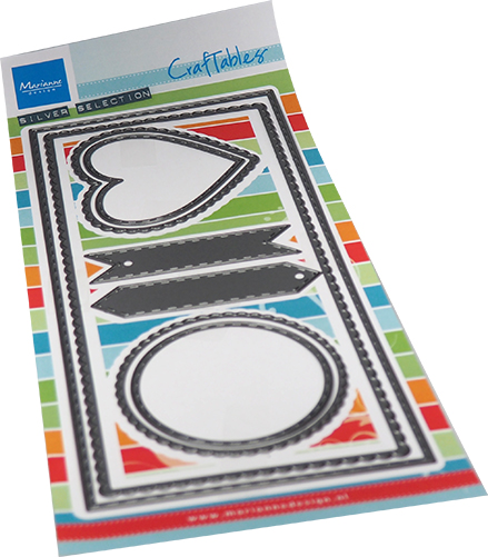 CR1538 Metal Die Marianne Design - CreaTables - SLIM LINE BANENERS