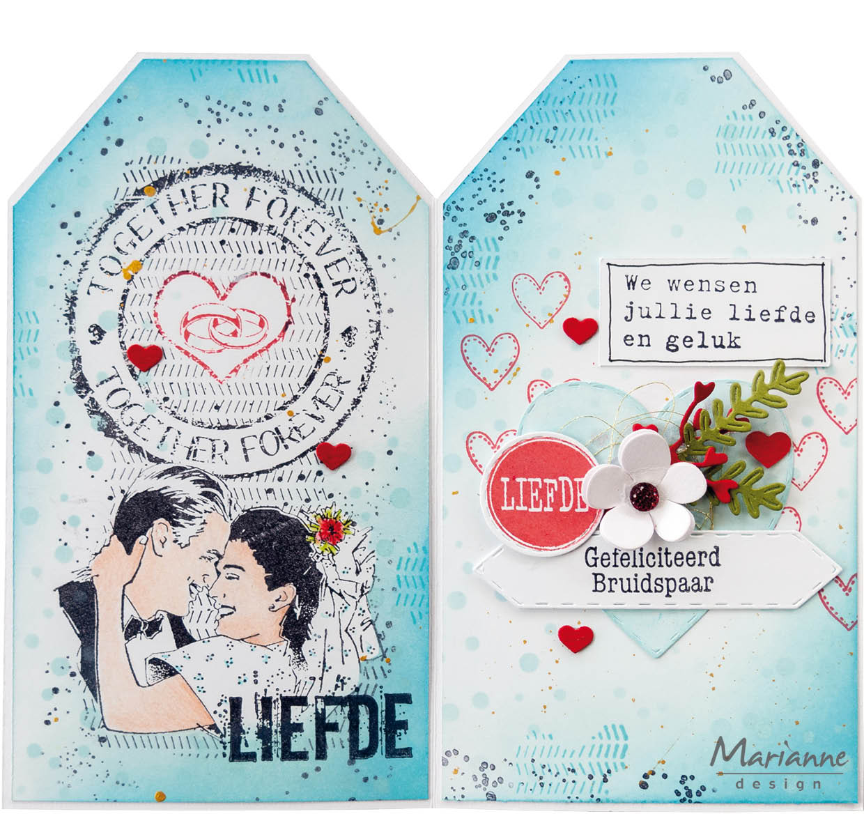 MM1642 Marianne Design - Art stamps - TOGETHER FOREVER