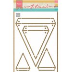 PS8082 Mask Marianne Design - Craft stencil - A5 - Flags