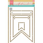 PS8083 Mask Marianne Design - Craft stencil - A5 - Banners