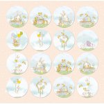 CP-HBU08 One-sided paper-elements-Craft & You Design 30.5x30.5 HOPPING BUNNIES 08