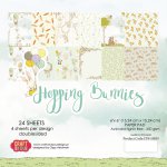 CPB-HBU15 Block 15x15 Craft&You Design-HOPPING BUNNIES