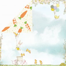 CP-HBU01 Double-sided paper Craft & You Design 30.5x30.5 Hopping Bunnies 01