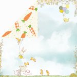 CP-HBU01 Double-sided paper Craft & You Design 30.5x30.5 Hopping Bunnies 01