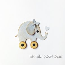 CW109 WYKROJNIK- elephant baby toy -Craft&You Design