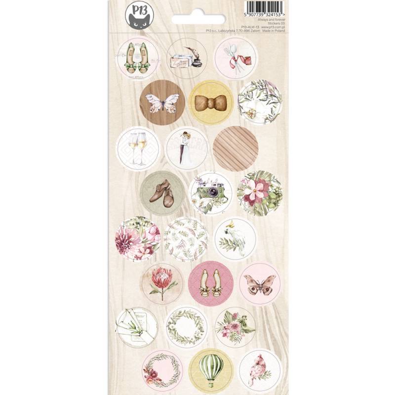 P13-ALW-13 Sticker sheet Always and forever 03, 10,5 x 23cm