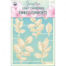 P13-CHI-SPR-01 Light chipboard embelishments Springtime 01 - 8psc