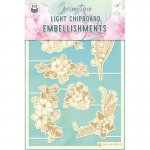 P13-CHI-SPR-02 Light chipboard embelishments Springtime 02 - 6psc