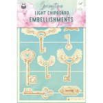 P13-CHI-SPR-04 Light chipboard embelishments Springtime 04 - 9psc
