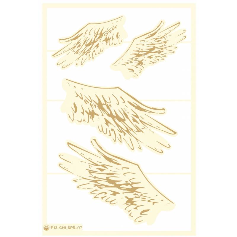 P13-CHI-SPR-07 Light chipboard embelishments Springtime 07 - 4psc