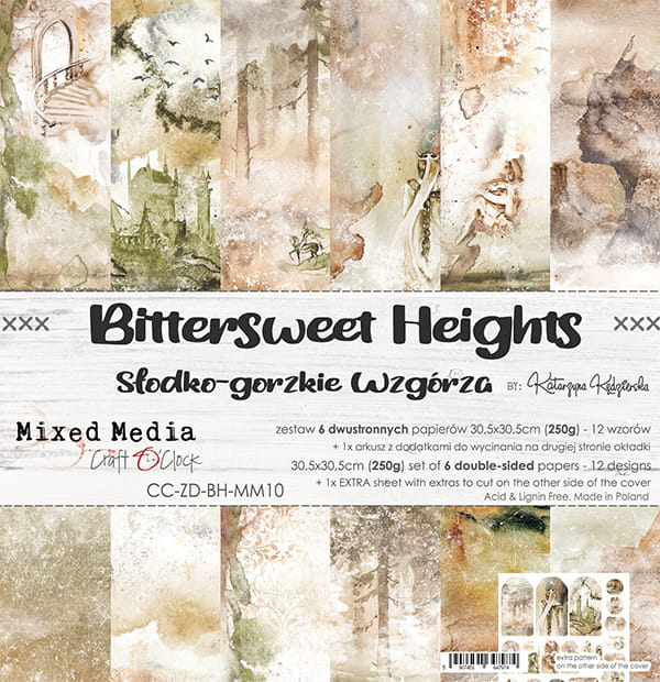 CC-ZD-BH-MM10 BITTERSWEET HEIGHTS - A SET OF PAPERS30,5x30,5cm