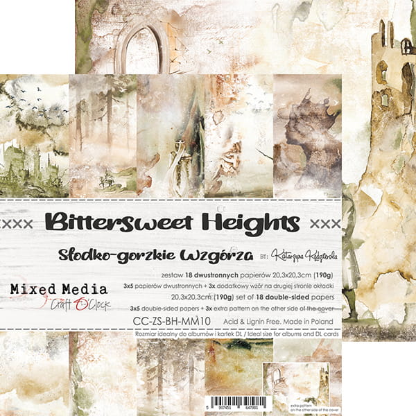 CC-ZS-BH-MM10 BITTERSWEET HEIGHTS - A SET OF PAPERS 20,3x20,3cm
