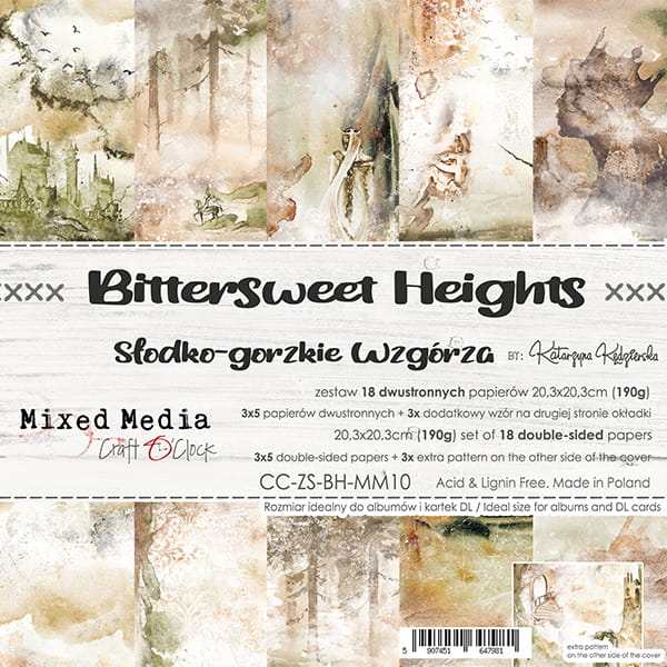 CC-ZS-BH-MM10 BITTERSWEET HEIGHTS - A SET OF PAPERS 20,3x20,3cm
