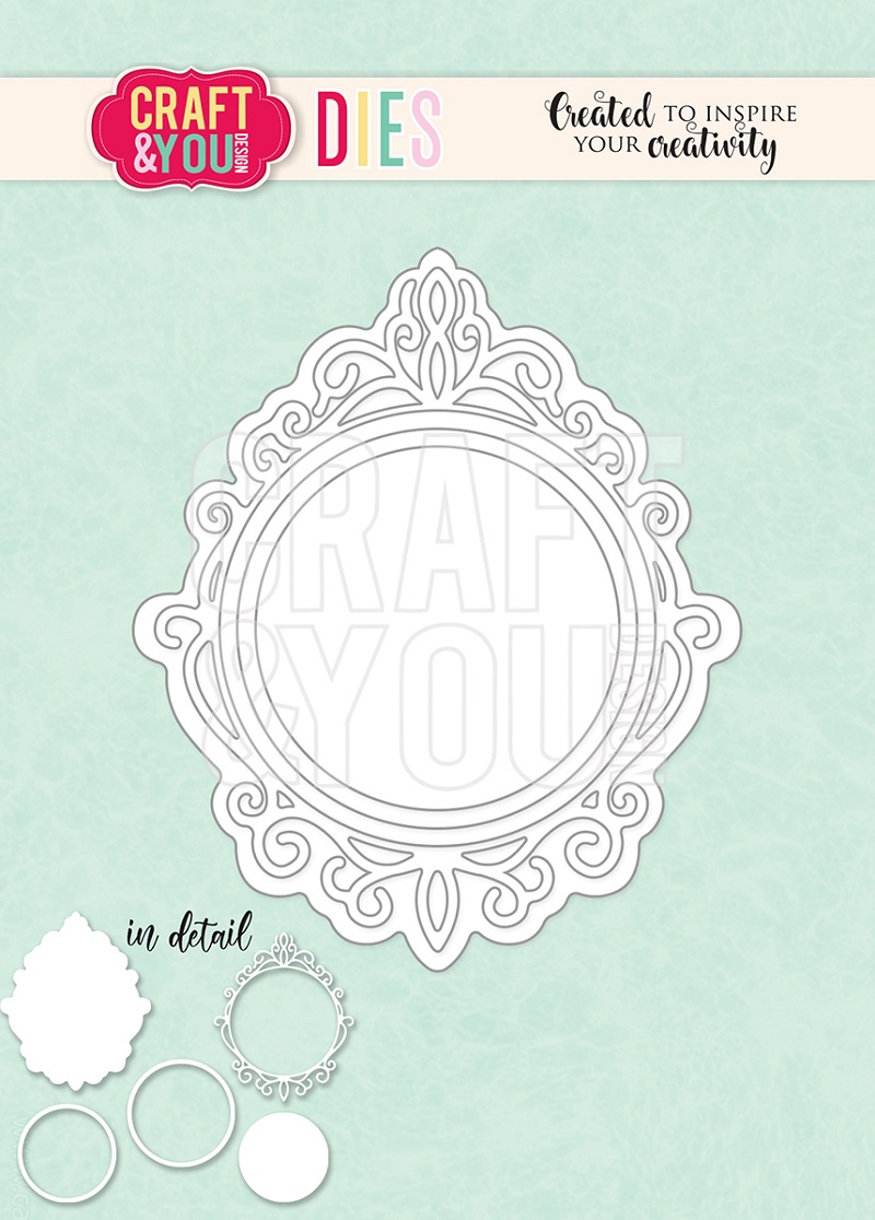 CW121 CUT DIES - vintage frame set - Craft&You Design