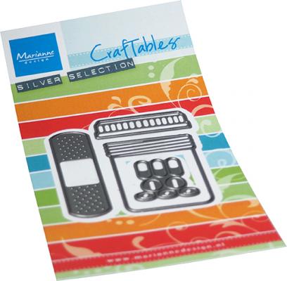 CR1547 Metal Die Marianne Design - Creatables - BAND AID & PILLS