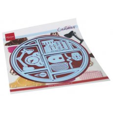 LR0677 Metal Die Marianne Design - Creatables -  CIRCLE LAY-OUT