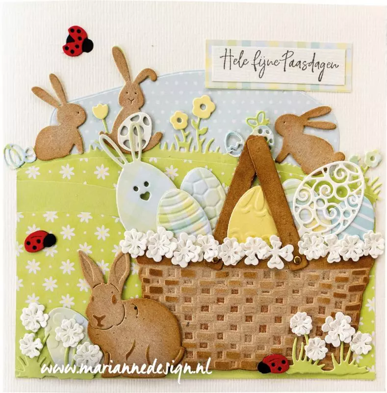 LR0702 Metal Die Marianne Design - Creatables - WICKER BASKET