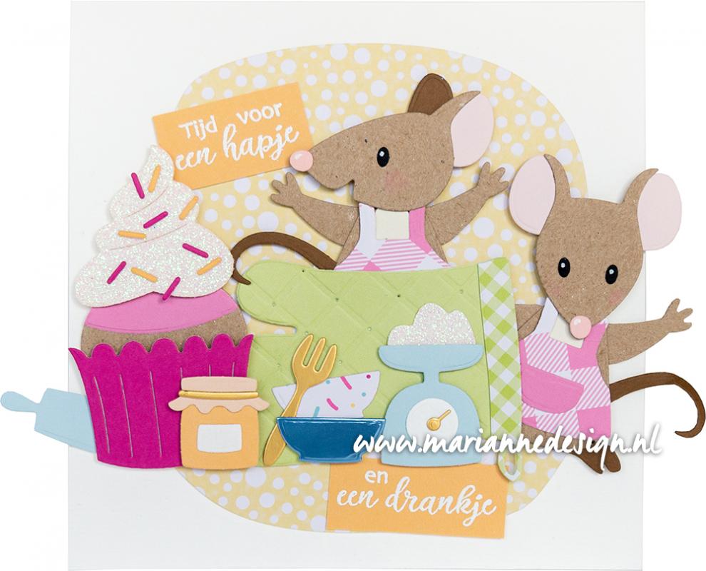 LR0707 Metal Die Marianne Design - Creatables - OVEN MITT & SPOON