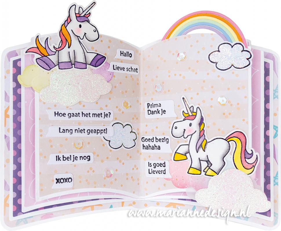 PS8061 Mask Marianne Design - Craft stencil - A5 - OPEN BOOK