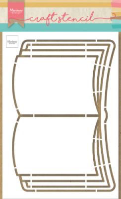 PS8061 Mask Marianne Design - Craft stencil - A5 - OPEN BOOK