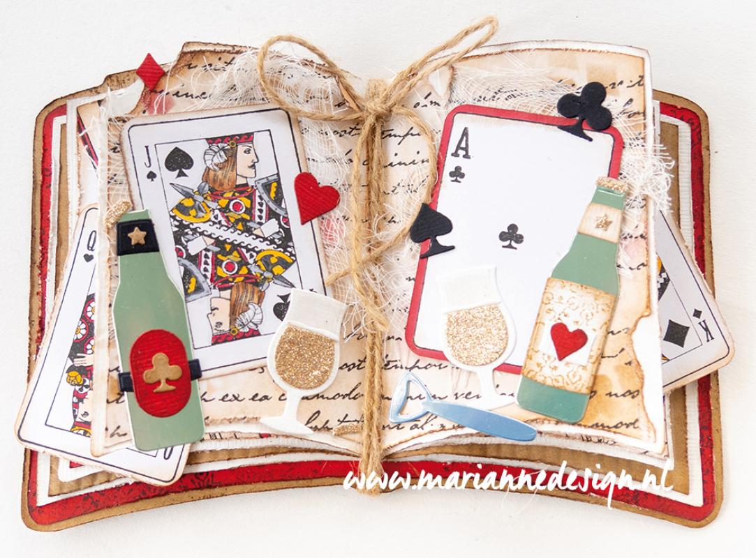 PS8061 Mask Marianne Design - Craft stencil - A5 - OPEN BOOK
