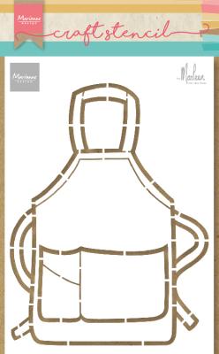 PS8085 Mask Marianne Design - Craft stencil - A5- APRON BY MARLEEN