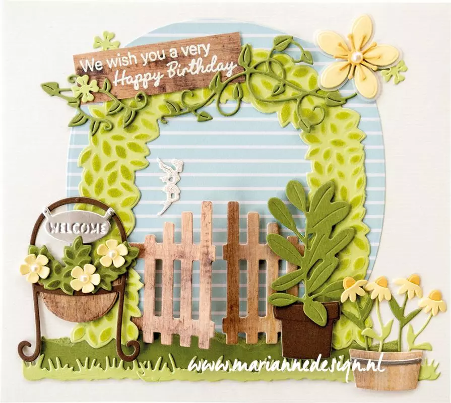 CR1542 Metal Die Marianne Design - Creatables - POTTED PLANTS BY MARLEEN