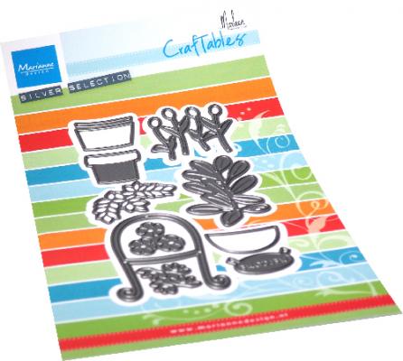 CR1542 Metal Die Marianne Design - Creatables - POTTED PLANTS BY MARLEEN