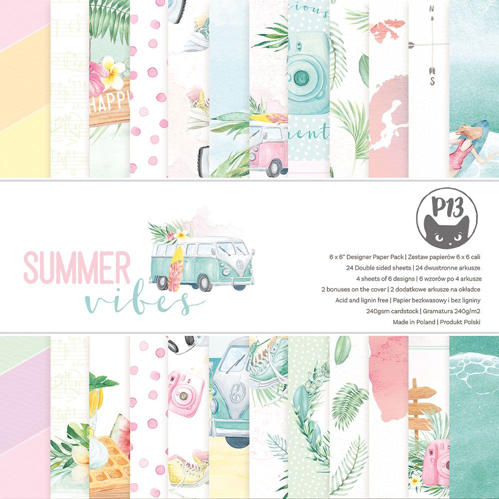 P13-VIB-09 Summer vibes 6x6"