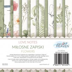 PH-MZ15FL LOVE NOTES - FLOWERS  -  15 x 15 cm