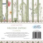 PH-MZ15FL LOVE NOTES - FLOWERS - 15 x 15 cm