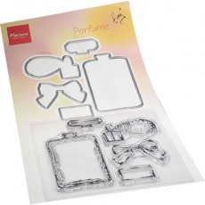 TC0882  - TINY'S PERFUME STAMP & DIE SET