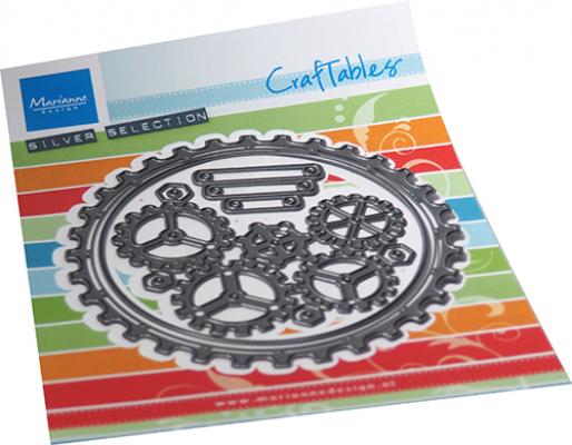 CR1548 Metal Die Marianne Design - CrafTables - Gears doily