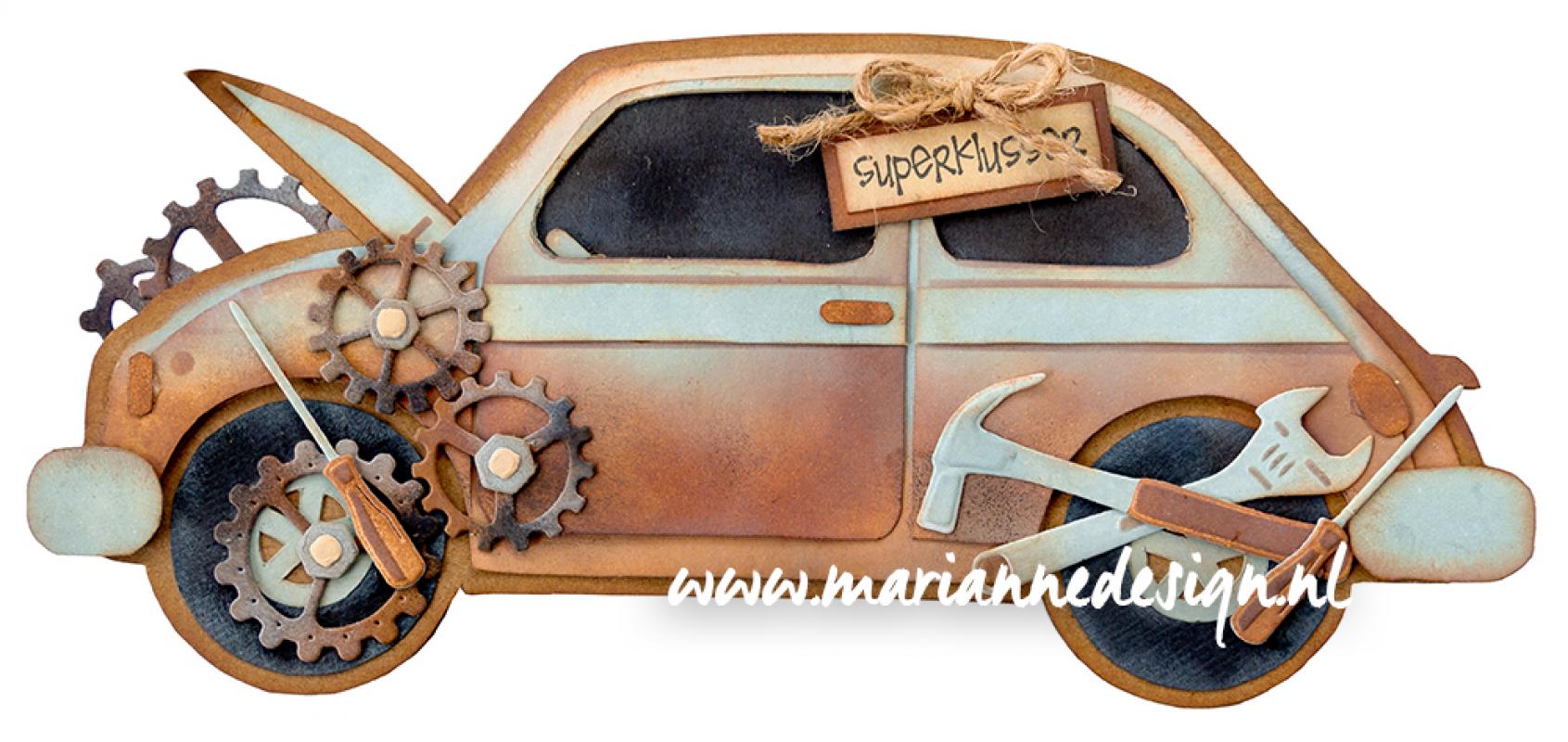 CR1548 Metal Die Marianne Design - CrafTables - Gears doily