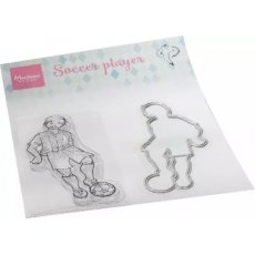 HT1662  - HETTY'S SOCCER PLAYER STAMP & DIE SET
