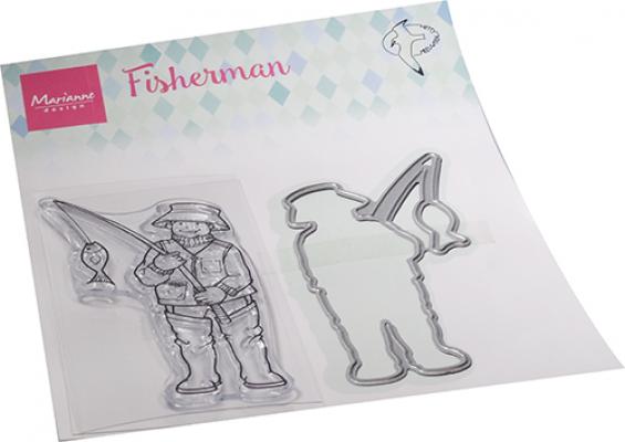 HT1663 - Hetty's Fisherman STAMP & DIE SET