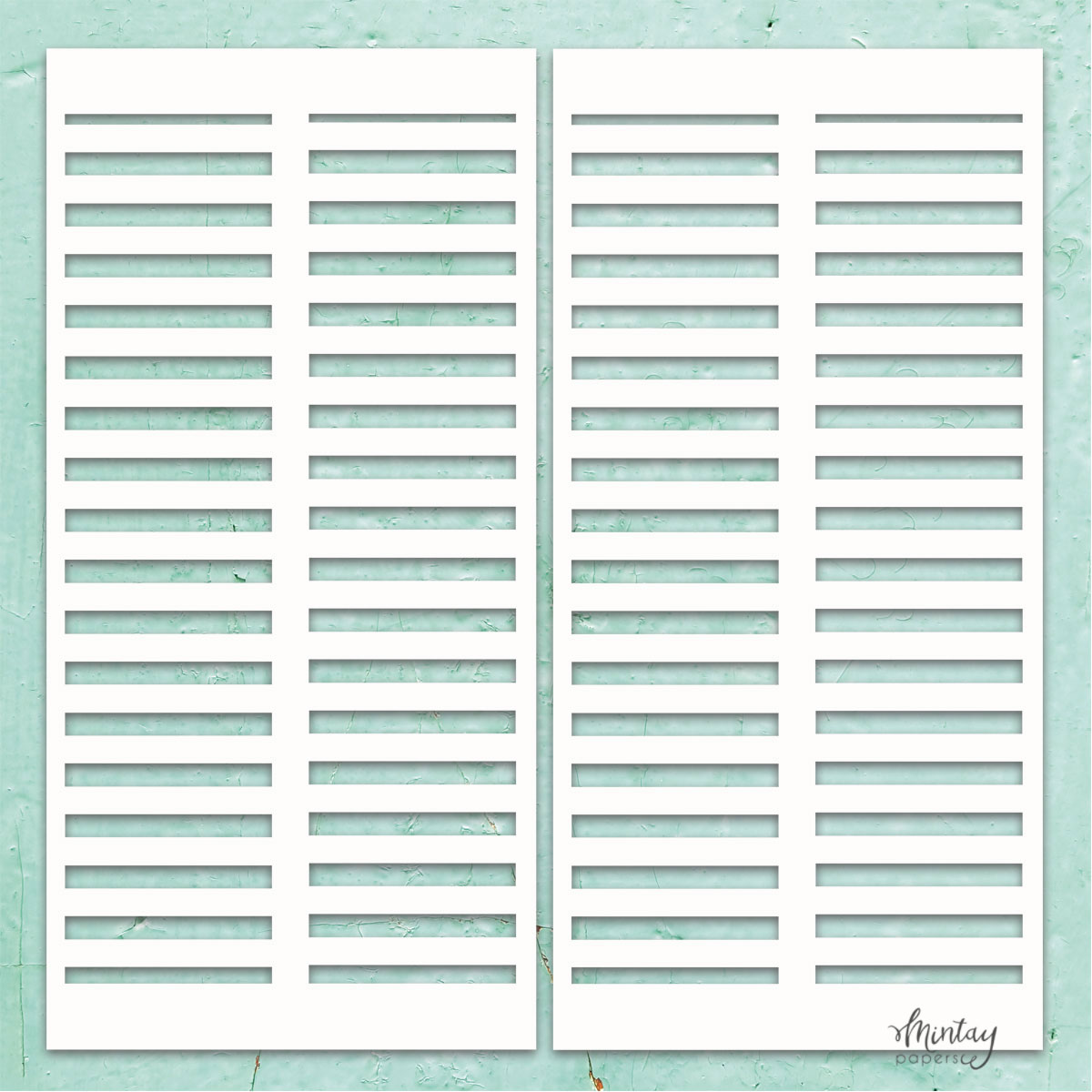 MT-CHIP1-D1 Mintay Chippies - Dekor - Shutters